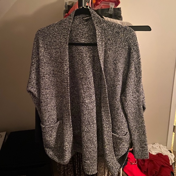 Express Tops - 5 for $25 SALE press dark grey knit cardigan